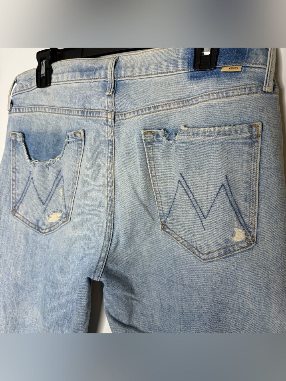 Mother Superior The Rascal Ankle Undone Hem Vacation Temptation Jeans Size 30 - Picture 12 of 13